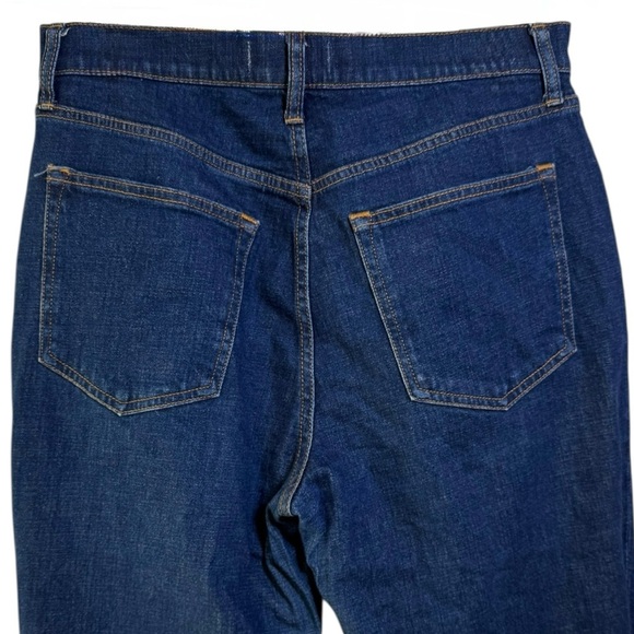 A&F Curve Love Ultra High Rise Ankle Straight Jean Sz 10 Short Petite Dark Wash - Picture 6 of 10